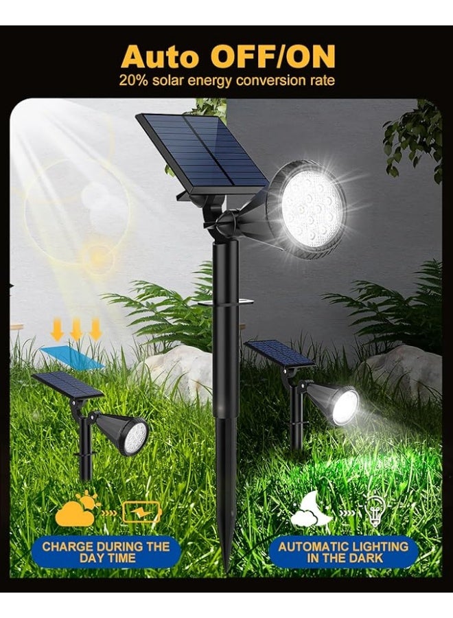 AFN Solar Powered Outdoor LED Garden Lights Set Waterproof Landscape Spotlights with Adjustable Panels for Yard Pathway Lawn Patio Bright Energy Saving Lighting Solution Pack - Image 3