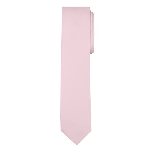 Jacob Alexander Men's Skinny Width 2" Solid Color Tie - Bridal - Image 1