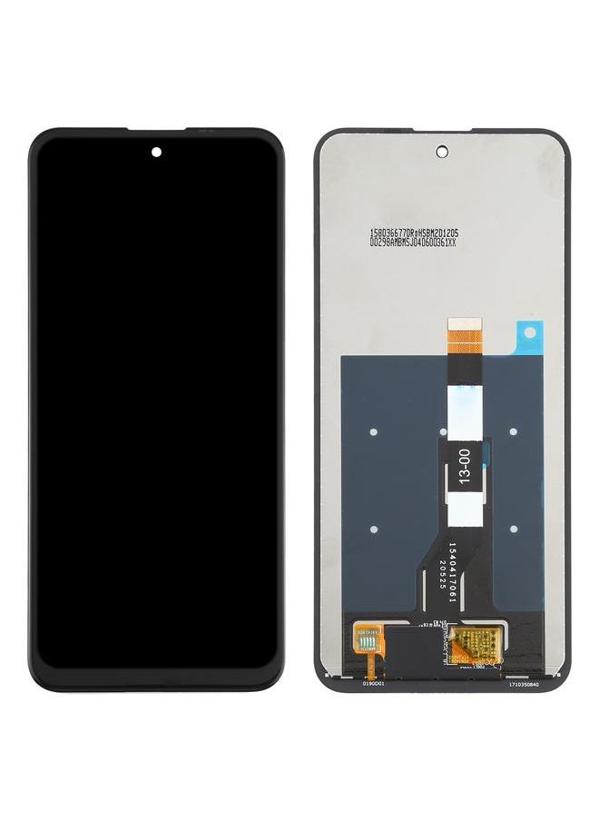 شاشة LCD بديلة ومحول رقمي كامل التجميع لهاتف Nokia X20 باللون الأسود