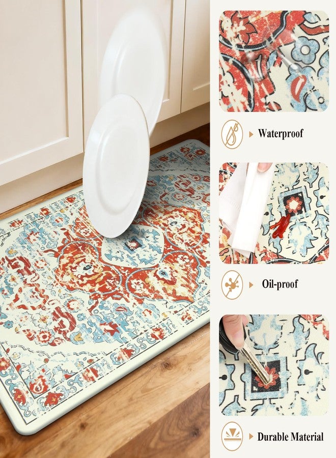 Ileading Anti Fatigue Kitchen Mat Set of 2 Waterproof Farmhouse Comfort Standing Mat Non Skid Cushioned Rugs Mats with Runner Kitchen Floor Carpet for Laundry Sink - Image 5