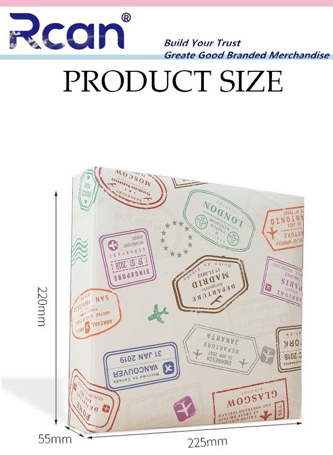 Rcan 200 Pockets Retro Photo Album for 6 Inches Photos Portable Photo Album for Family Wedding Boys Girls - Image 4