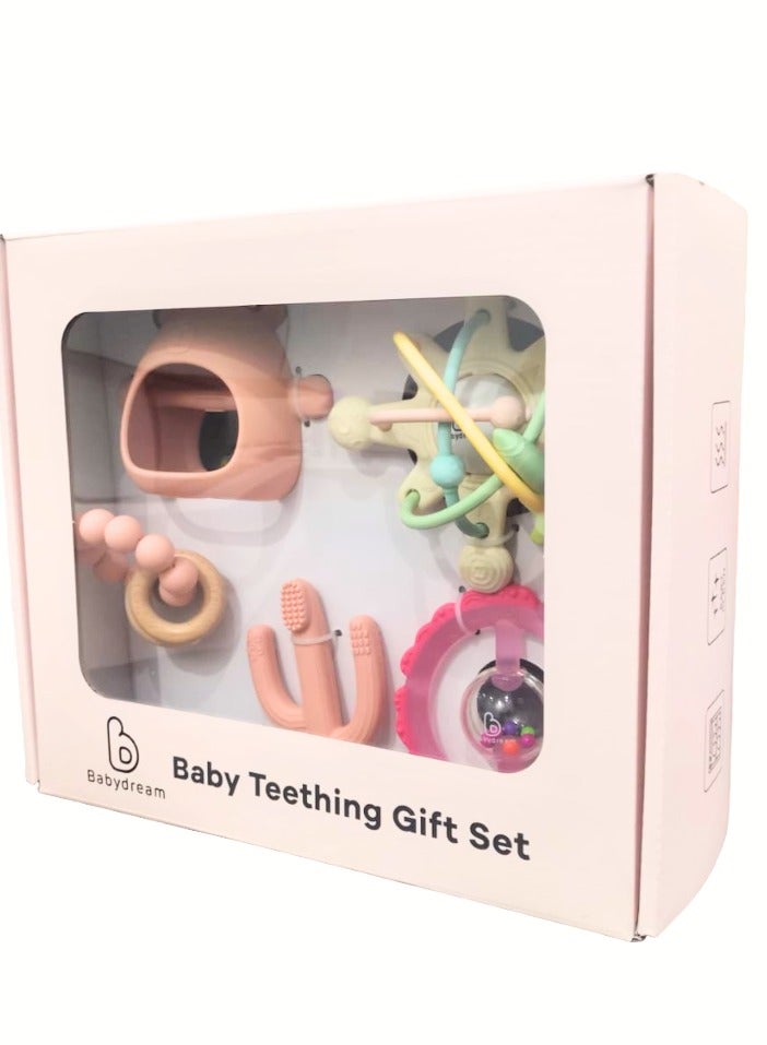 Babydream silicon teether set pink - Image 2