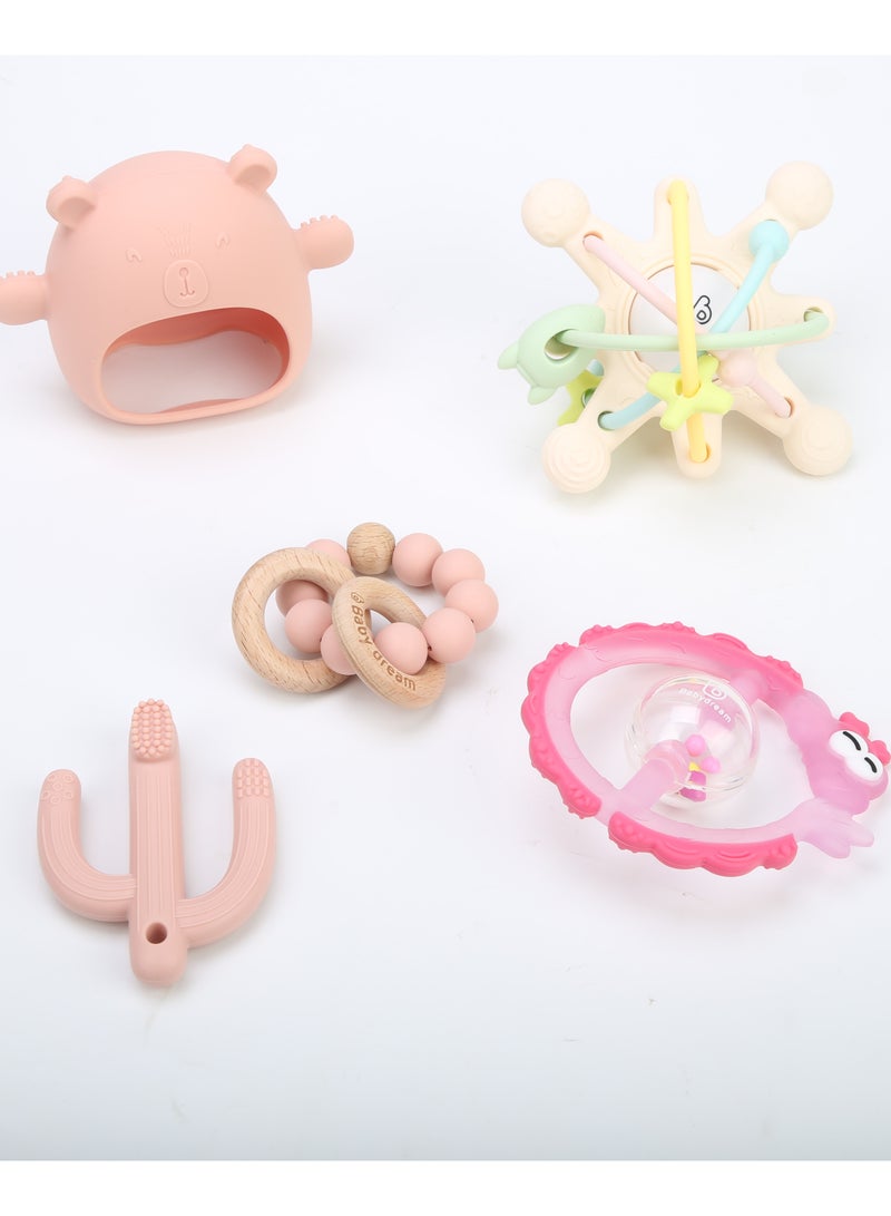 Babydream silicon teether set pink - Image 3
