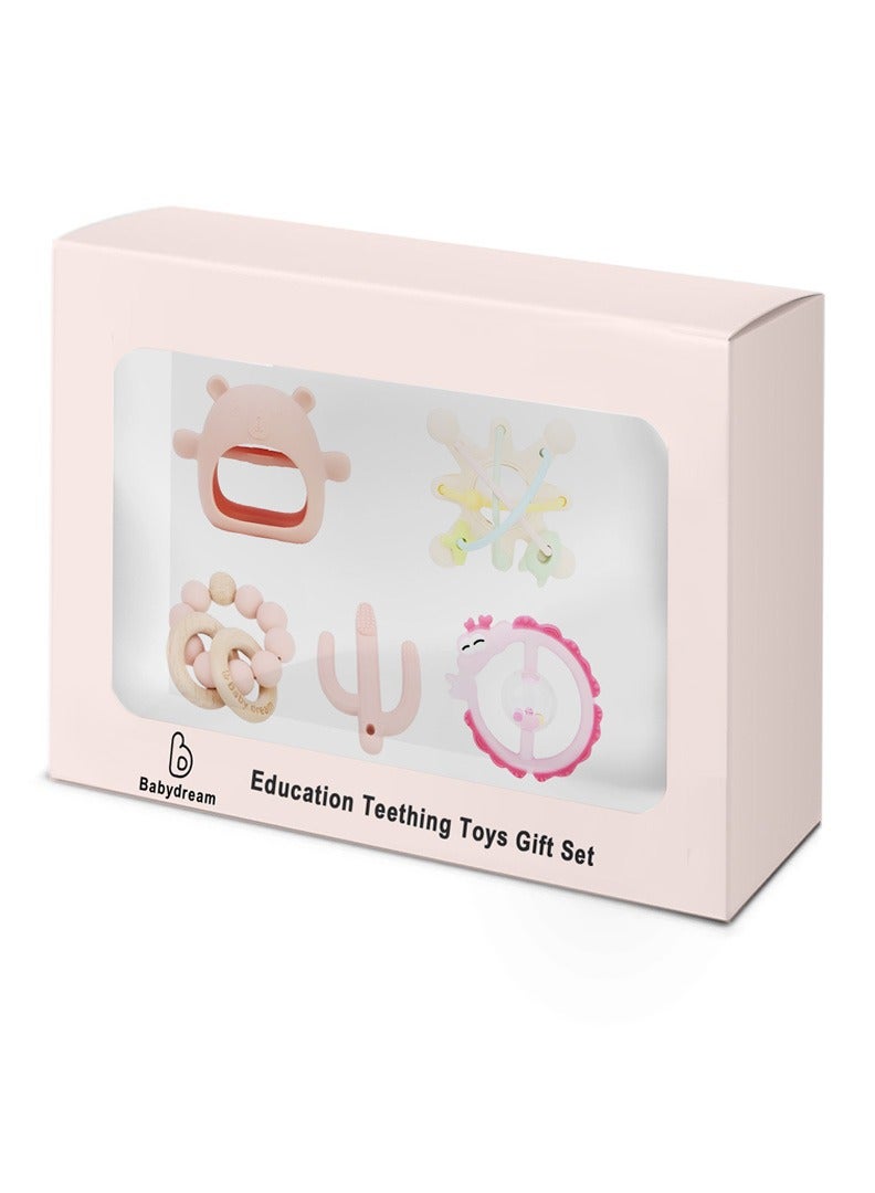 Babydream silicon teether set pink - Image 1