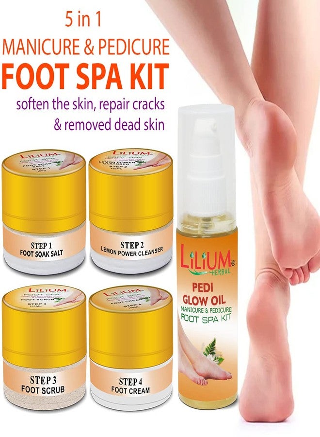 Lilium Manicure Pedicure Foot Spa Kit (450g) - Professional Foot Care Set for Dead Skin Removal, Cracked Heel Repair & Callus Treatment - Deep Hydration & Foot Softening Spa Kit for Men & Women - Image 3