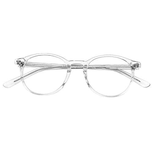 ZENOTTIC Vintage Round Glasses for Women Men Non-Prescription Clear Lens Eyeglasses Frame - Image 1