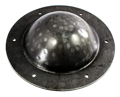 AnNafi® Shield Boss Hand Forged Iron Medieval Umbo Fully Functional Small 12g Mount Close Combat Grade Hema Hammerd Look for Norse Viking Black Death Shield - Image 3