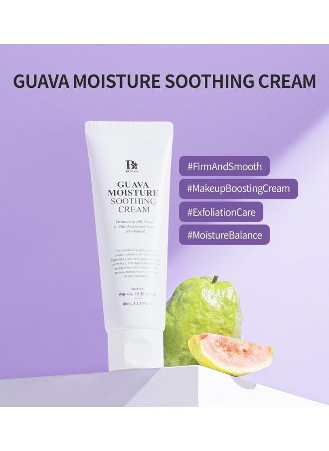 Benton Guava Moisture Soothing Cream 80ml, Korean Vegan Skincare  - Image 3