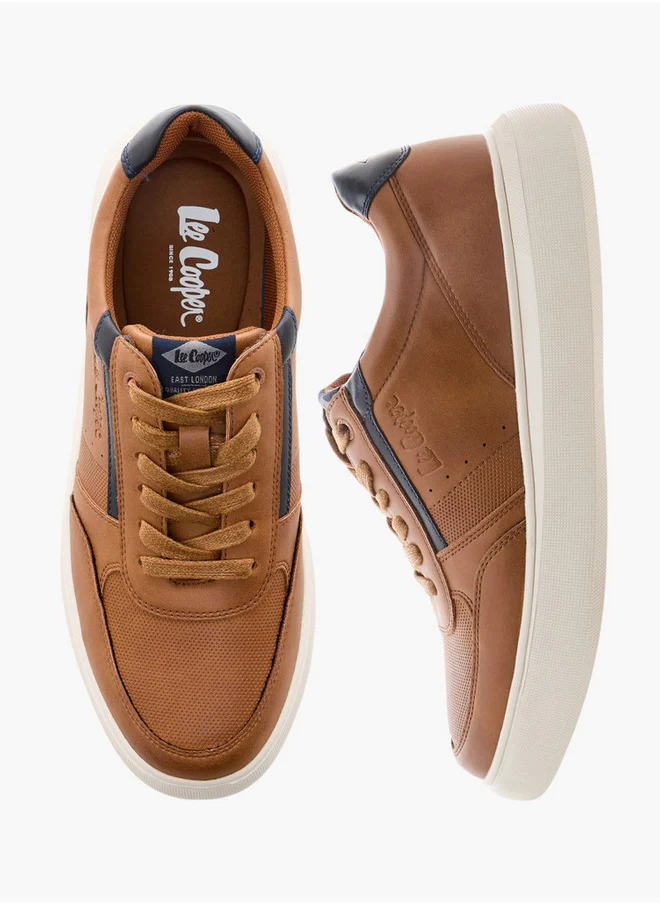 Lee Cooper Men's Panelled Lace-Up Sneakers