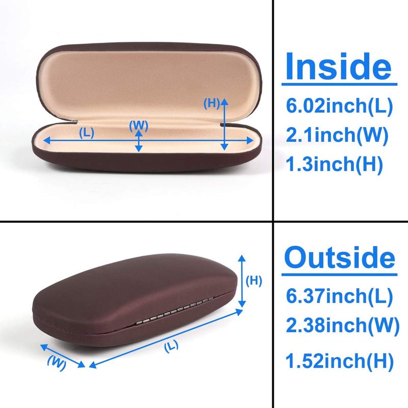 RayLove Unisex Hard Shell Eyeglasses Cases, Protective Case For Glasses - Image 2