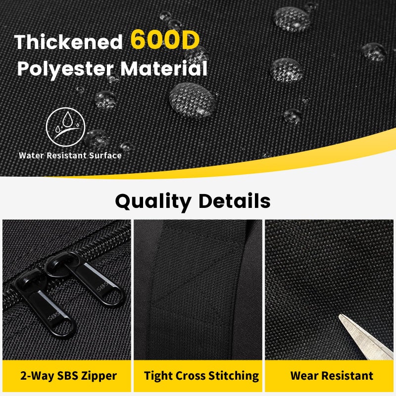 Vorspack Extra Large Duffle Bag for Travel - 200L Duffel Bag for Men Gear Bag for Storage Foldable Weekender Bag for Overnight Camping - Black - Image 4