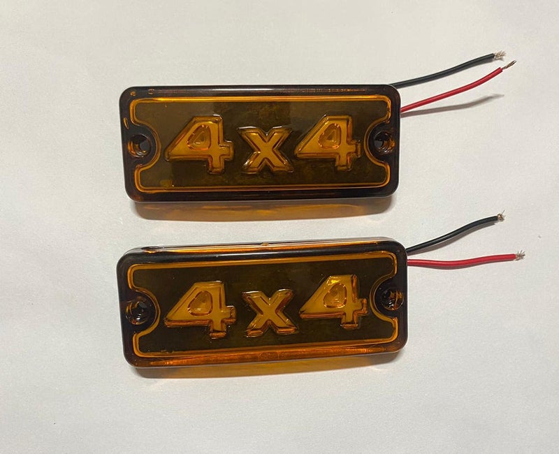 AUTO MT MARUTI GYPSY LED LIGHT 4x4 WRITTEN COLLECTION SIDE PANEL INDICATOR - Image 1