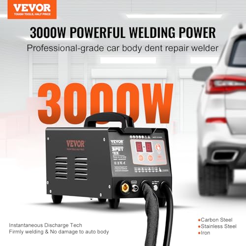 VEVOR Spot Welder Dent Puller, 3KW Stud Welder Dent Repair Kit with 2 Welding Guns, Auto/Manual Welding & 7 Modes, 110V Auto Body Spot Welding Dent Repair Machine for Car, Truck Dent Repair - Image 2