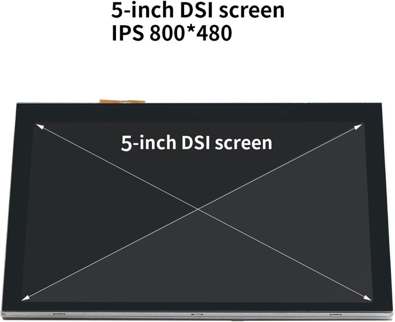 5 Inch Touch Screen Display, Replacement for 3D Printer with Intuitive Touch Control, Fit for RasPi and BTTPi 2, DSI Interface No External Power Needed - Image 5
