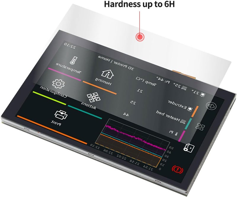 5 Inch Touch Screen Display, Replacement for 3D Printer with Intuitive Touch Control, Fit for RasPi and BTTPi 2, DSI Interface No External Power Needed - Image 4