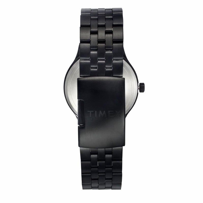 TIMEX Analog Watch for Man with Black Round Dial & Black Stainless Steel Bracelet Band Water Resistant Men's Wrist Watches - TWEG184SMU11 - Image 3