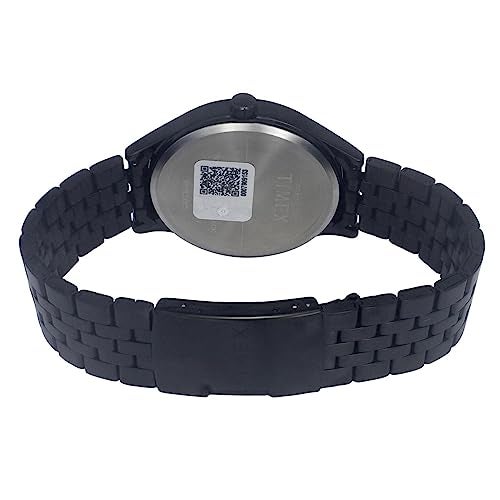 TIMEX Analog Watch for Man with Black Round Dial & Black Stainless Steel Bracelet Band Water Resistant Men's Wrist Watches - TWEG184SMU11 - Image 4