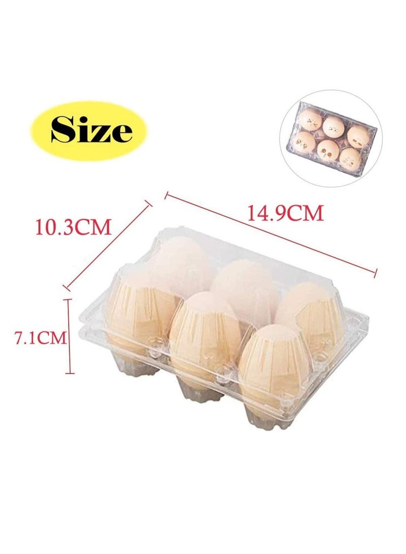 NIBEMINENT Egg Holder Plastic Carton for 12 Eggs Reusable Chicken Kitchen Storage Container Stackable with Lid Family Pasture Farm Business Refrigerator Camping Picnic  - Image 4