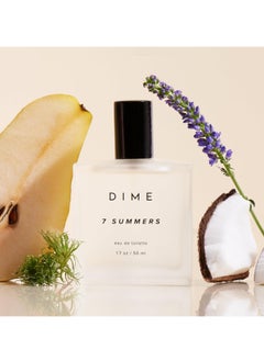 DIME DIME Beauty Perfume 7 Summers, Sweet Floral Scent, Hypoallergenic, Clean Perfume, Eau de Toilette For Women, 1.7 oz / 50 ml  - Image 4