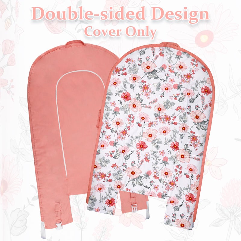 DAYEEBALL Baby Lounger Replacement Cover, Pink Baby Nest Backup Cover Reversible Breathable Adjustable, 100% Cotton, Machine Washable (Cover Only) - Image 2