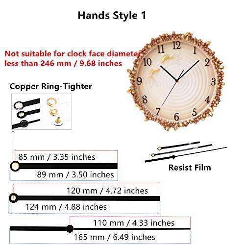 TIKROUND Youngtown 12888 Pendulum Type Movement Step Clock Accessory Quartz DIY Movement Kits,1/2 Inch Maximum Dial Thickness, 9/10 Inch Total Shaft Length. - Image 4