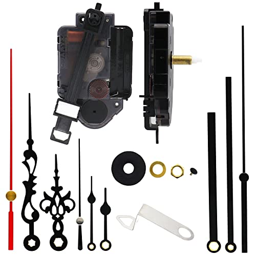TIKROUND Youngtown 12888 Pendulum Type Movement Step Clock Accessory Quartz DIY Movement Kits,1/2 Inch Maximum Dial Thickness, 9/10 Inch Total Shaft Length. - Image 1
