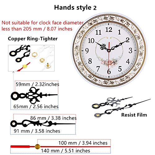 TIKROUND Youngtown 12888 Pendulum Type Movement Step Clock Accessory Quartz DIY Movement Kits,1/2 Inch Maximum Dial Thickness, 9/10 Inch Total Shaft Length. - Image 5