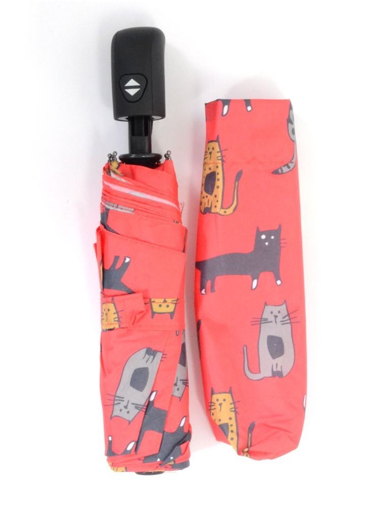Biggdesign - Biggdesign Cats Mini 8 Ribs Folding Umbrella with UV Protection - Image 1
