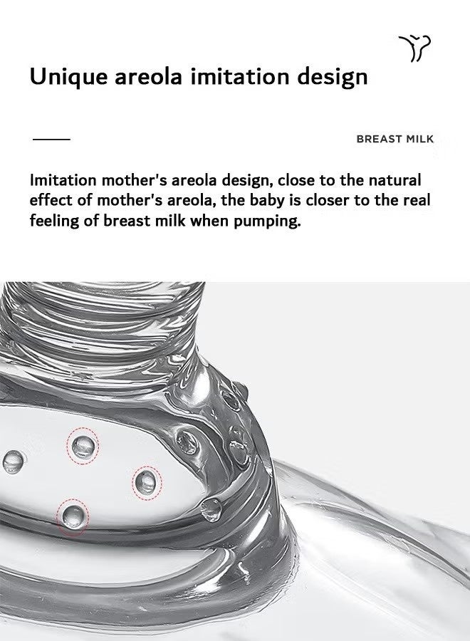 FIRSTAR 2 Pcs Contact Nipple Shields, Ultra-Thin and Super-Soft Food-Grade Silicone Nipple Extender - Image 4