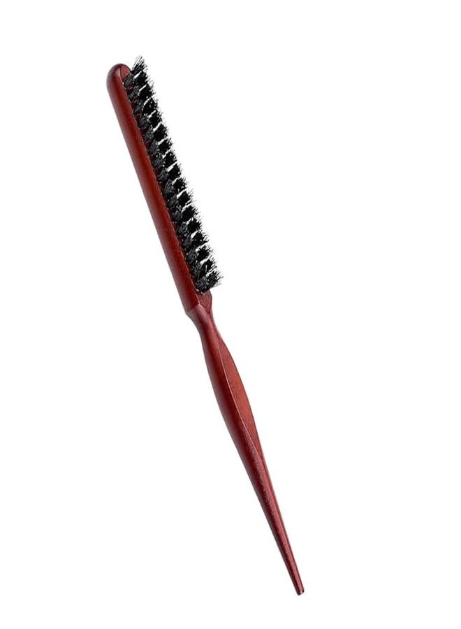 PINAKA Wooden Teasing Brush to Add Volume and Hair Care Scalp Massage for Women Hair Growth, Rat Tail Combs for Back Combing 1 pc - Image 1