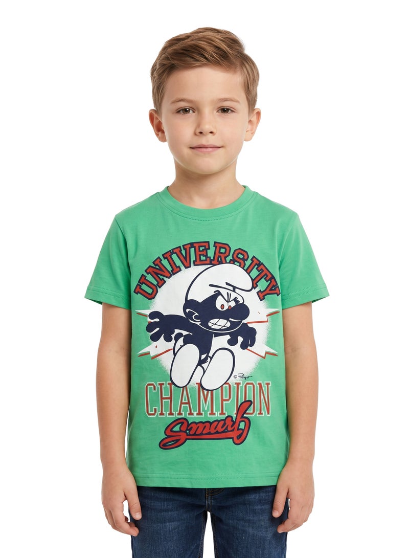The Smurfs Boys’ Sports Graphic T-Shirt Pack of 2– Short-Sleeve Crew-Neck Cartoon Character Casual Top - Image 4