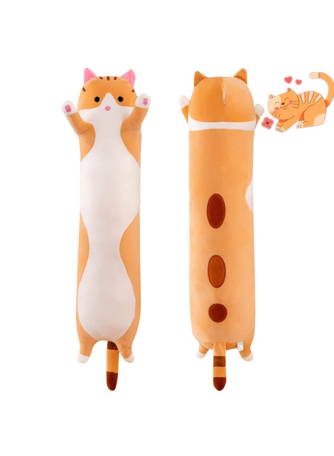 Long Cat Plush Velvet Body Pillow (60cm) - Your Perfect Cuddle & Sleep Companion - Image 1