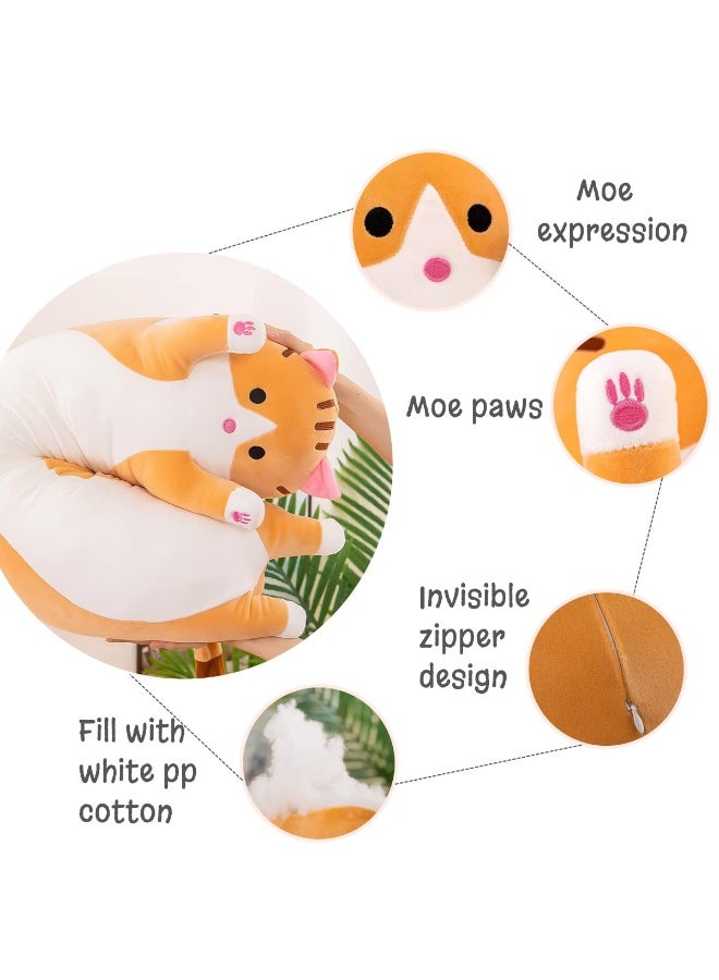 Long Cat Plush Velvet Body Pillow (60cm) - Your Perfect Cuddle & Sleep Companion - Image 5