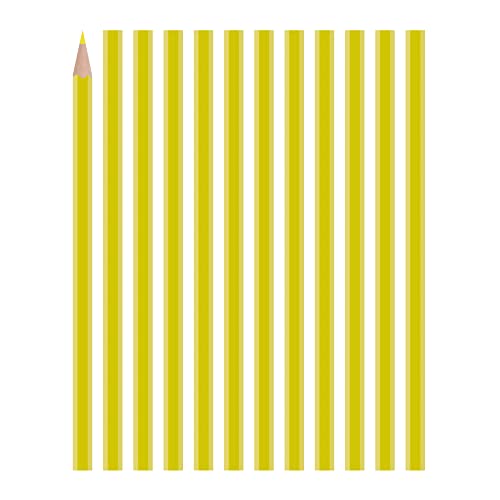 Carmel Universal Marking Pencil Pack of 12, Water-soluble Glass and Film Marking Pencil, Wood encased grease pencil with a thick greasy waxy lead (Yellow) - Image 1