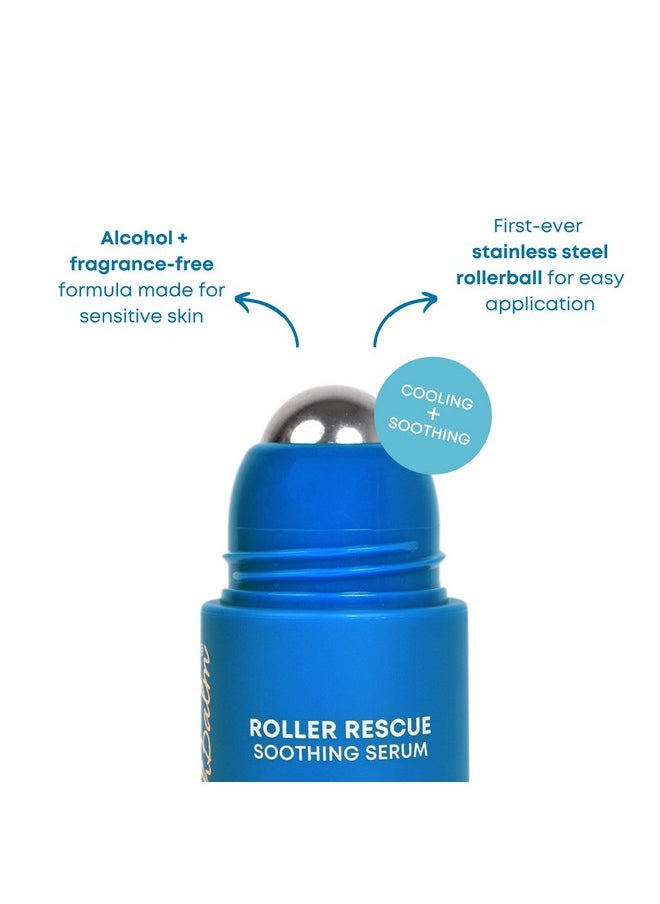 Bushbalm - Roller Rescue Ingrown Hair Serum Includes Aha And Bha Exfoliating Soothing Cooling For Intimate Areas Underarms Helps With Razor Bumps And Ingrown Hairs Blue 50 Ml - Image 1