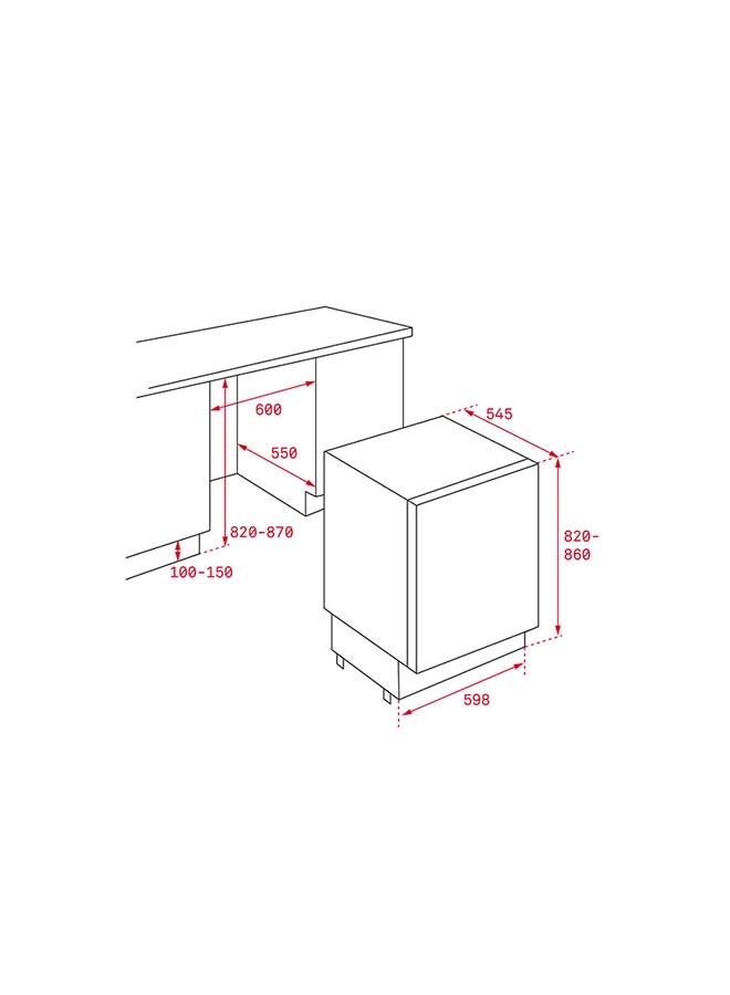 TEKA Built-in Refrigerator in 82cm A+ Energy TKI3 145 D 820 ml 113460003 White - Image 3