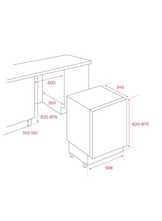 TEKA Built-in Refrigerator in 82cm A+ Energy TKI3 145 D 820 ml 113460003 White - Image 2
