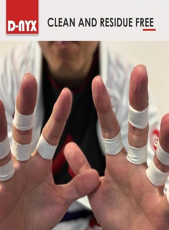 D-NYX Finger Tape Athletic Sports Wrap, Black or White 0.3 inch or 1.5 inch Rock Climbing BJJ Jiu Jitsu MMA Grappling Martial Arts Volleyball Weight Training Wrestling Hand Tape (White, 0.3 inch) - Image 5