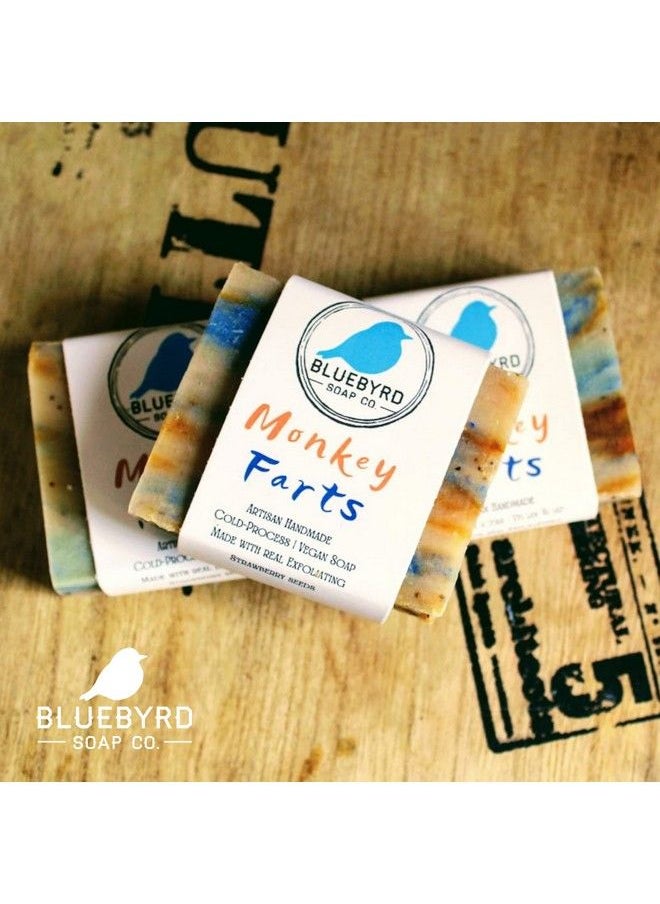BLUEBYRD SOAP CO. Monkey Farts Soap Bar | Handmade Vegan Soap For Teens & Kids| Fun Fruity Smelling Natural Bar Soap For Kids| Made With Olive & Coconut Oils | Natural Face Soap & Body Soap (Monkey)  - Image 3