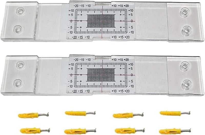 2 Pack Acrylic Crack Width Gauge For Wall Plane Measuring And Monitoring - Image 1