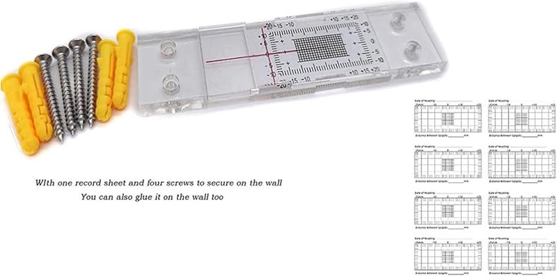2 Pack Acrylic Crack Width Gauge For Wall Plane Measuring And Monitoring - Image 4
