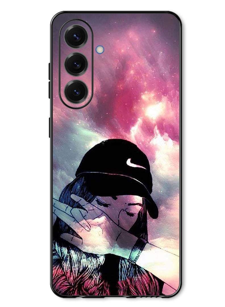 Theodor Case Compatible with Samsung Galaxy A37 Protection Shockproof Bumper Cover Girl Sob - Image 1