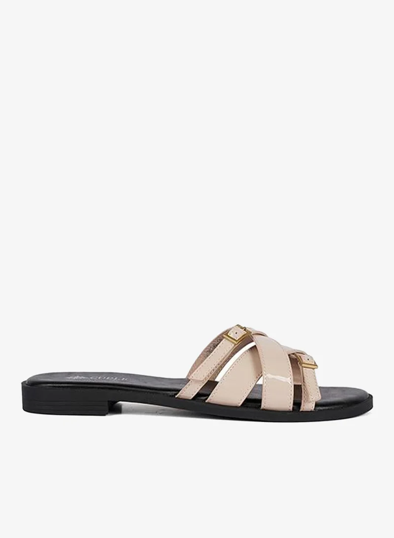 كابلي صندل نسائي سهل الارتداء متعدد الأشرطة