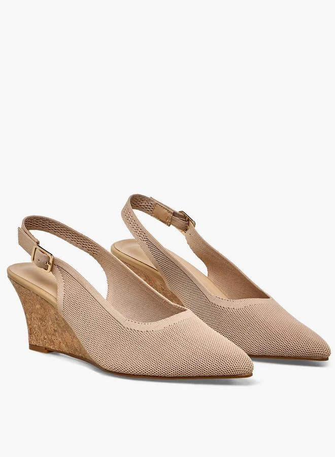 شور ستيب Women Textured Wedge Heel Sandals