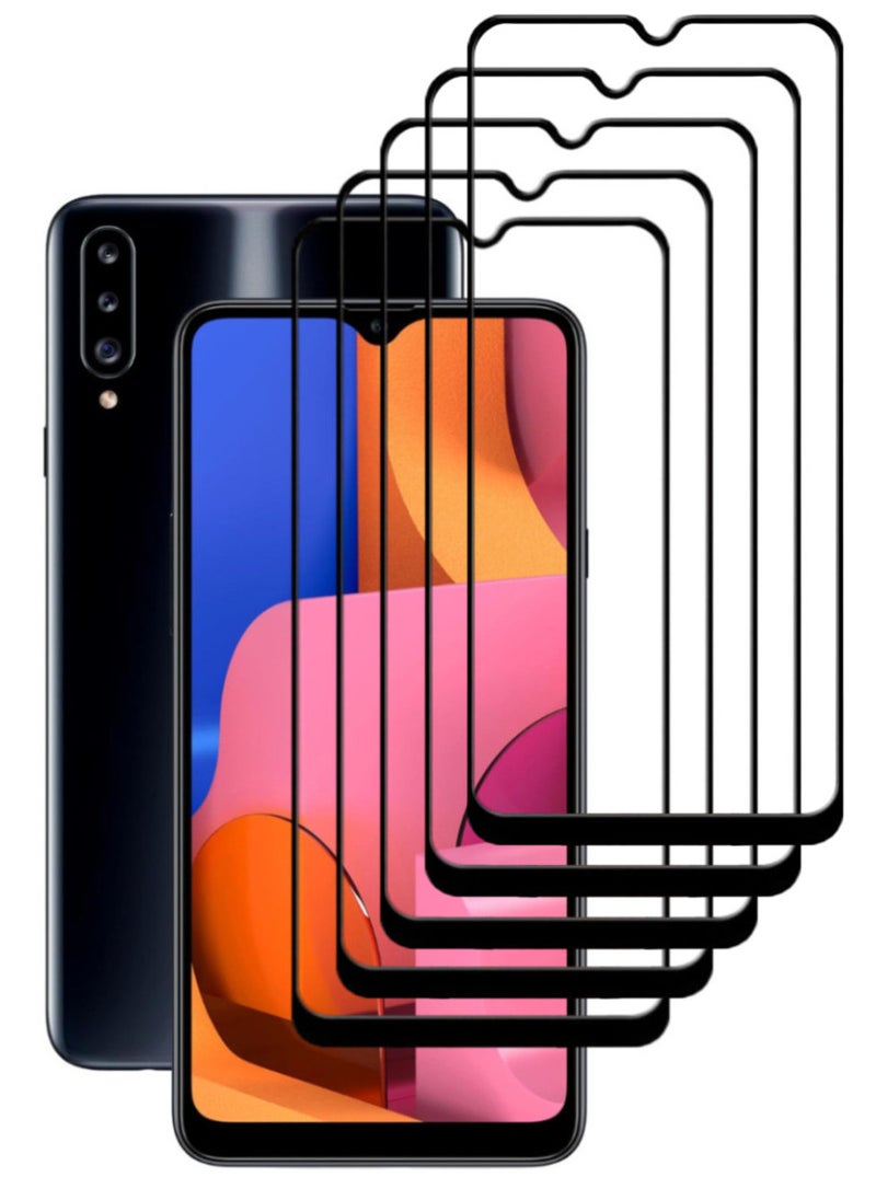 ACLIX 5 Pieces Antistatic ESD Dustproof Premium Quality High Definition Tempered Glass Screen Protector Designed For Samsung Galaxy A20s - Image 1