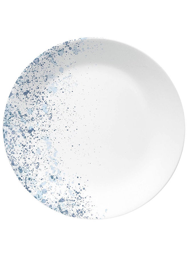 كوريل 18 قطعة كوريل مجموعة ادوات مائدة مكونة   مكونة من 6 قطع من فيتريل مجموعة اطباق واوعية دائرية خفيفة الوزن من الزجاج ومقاومة للكسر لون ازرق نيلي منقط - Image 4