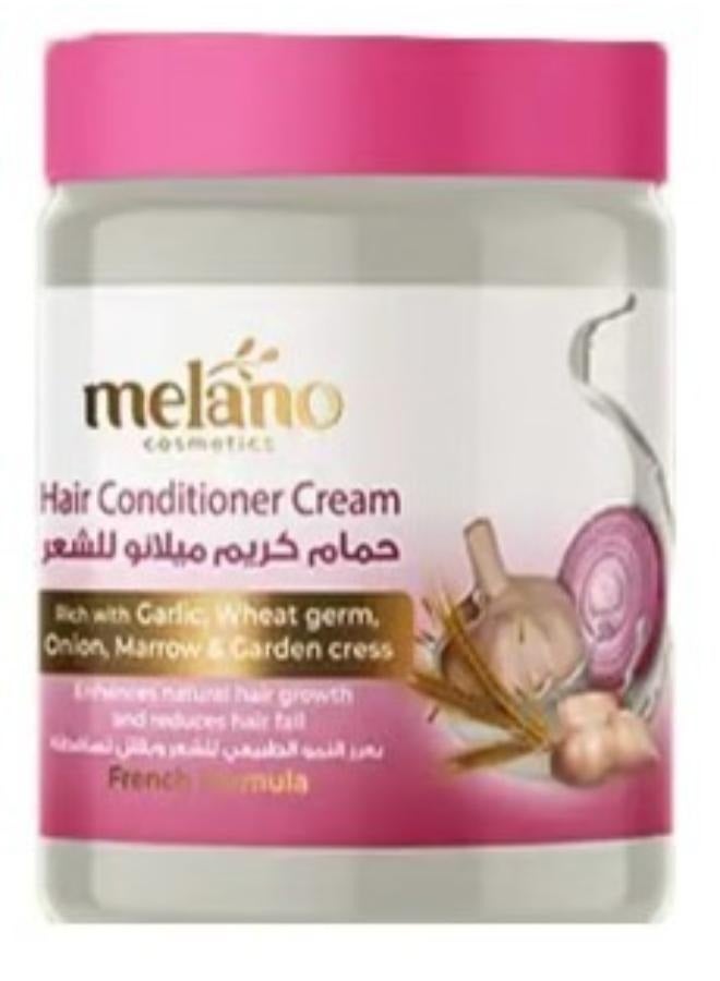 ميلانو بلسم لترطيب الشعر غني بالثوم والنخاع وزيت جنين القمح ومستخلص البصل والرشاد