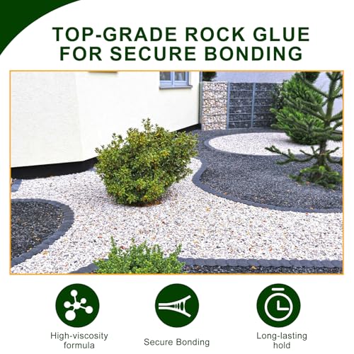 Teexpert 1 Gallon Rock Glue for Landscaping – Strong Pea Gravel Binder & Stone Adhesive for Walkways, Yards, Patios, and Decorative Driveway Edges - Image 5