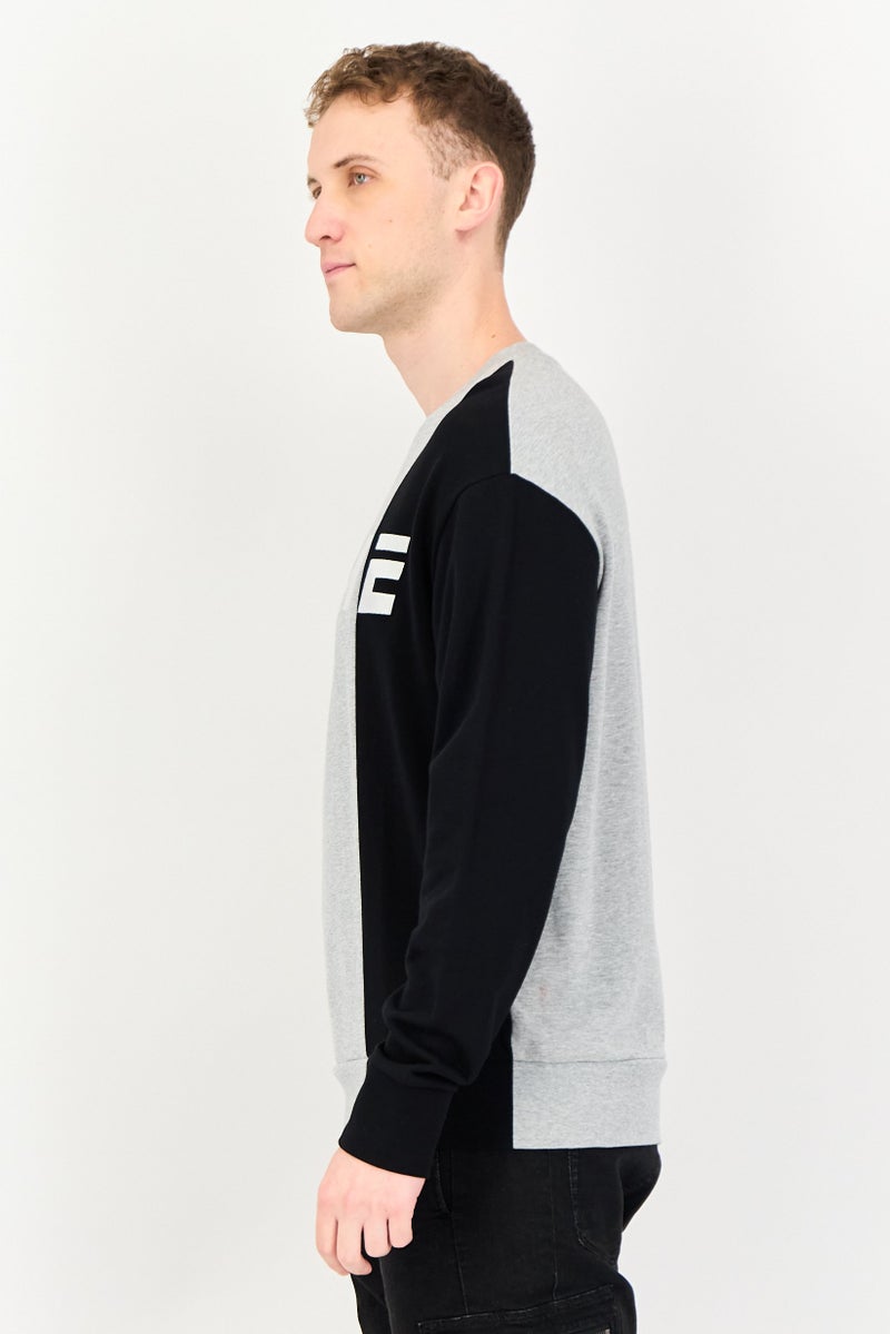 Selected Homme Men Crew Neck Long Sleeve Embroidered Sweatshirt, Multicolor - Image 3