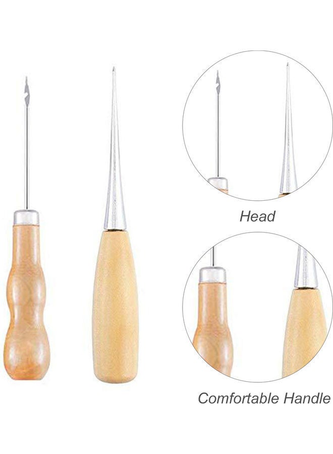 Y&D 31-Piece Leather Waxed Thread Sewing Accessory Set - Image 2